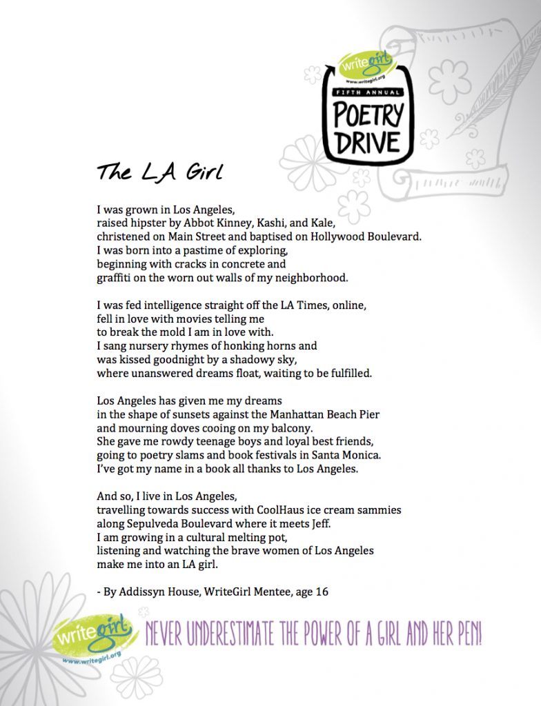 poem for a poem for the la poem for a poem for the la